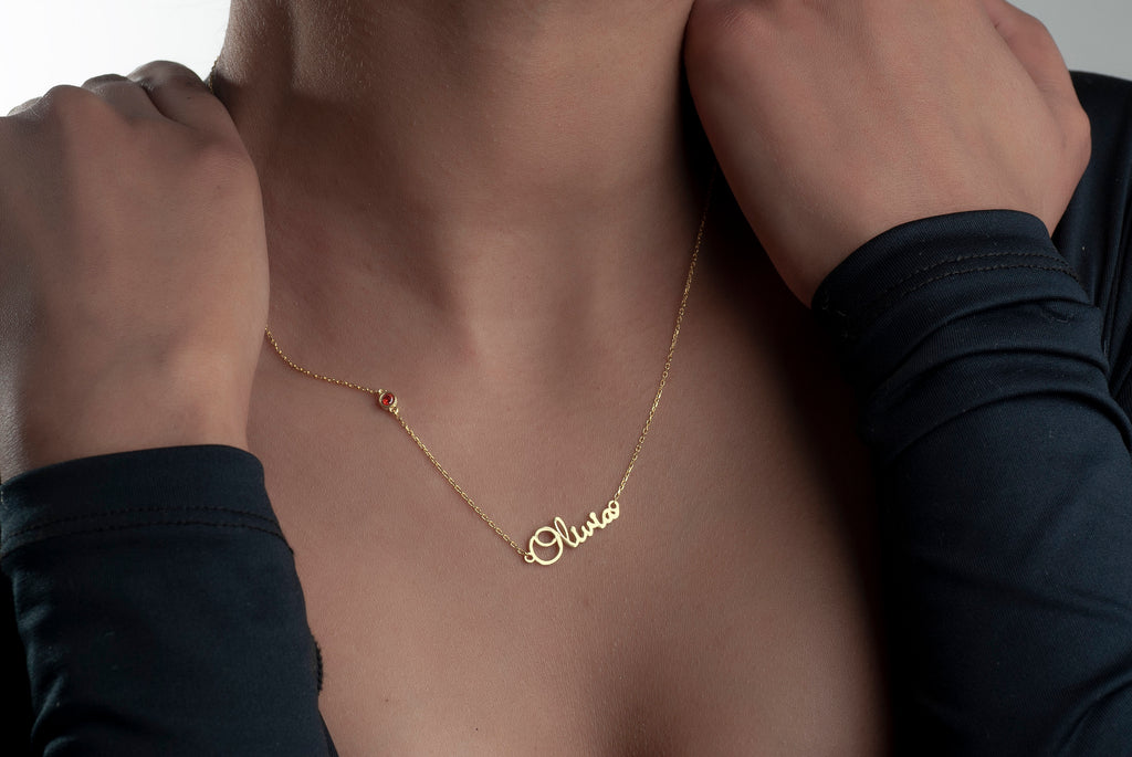 Gold Custom Name Necklace