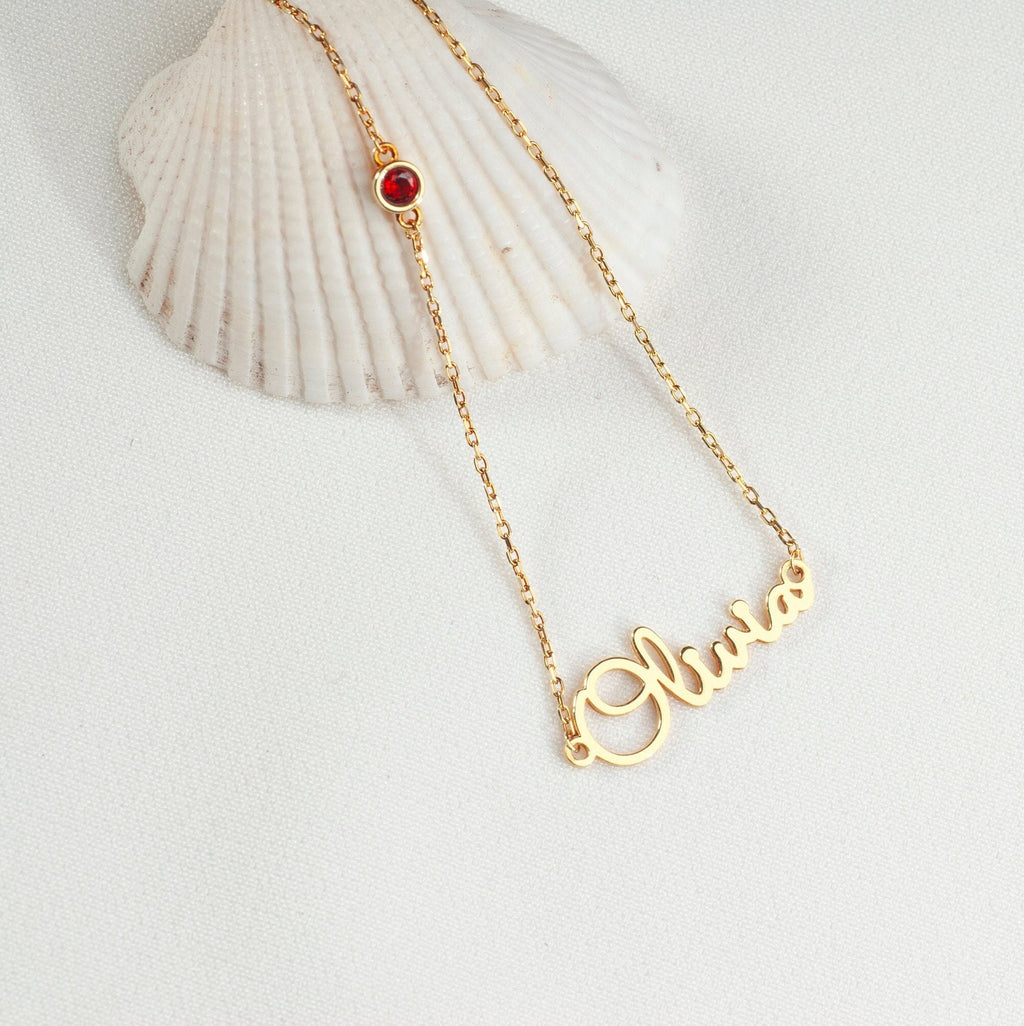 Gold Custom Name Necklace