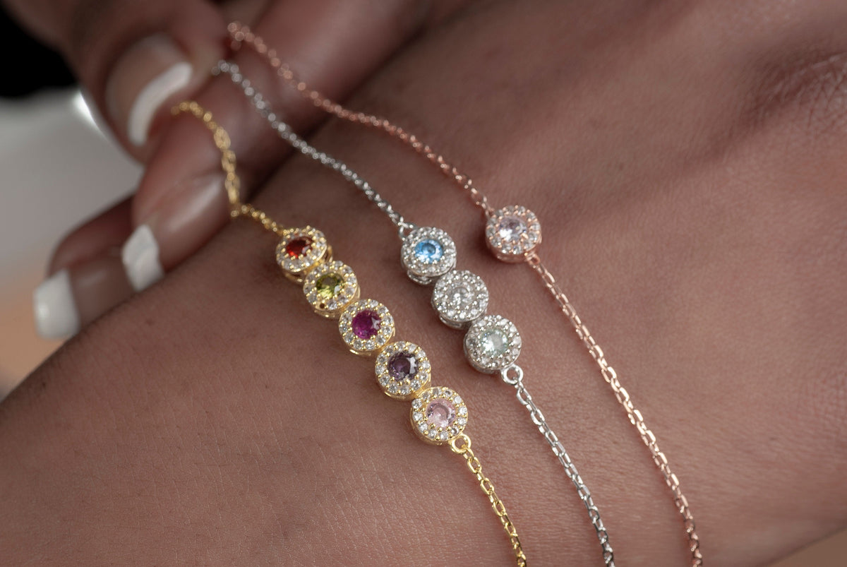 Custom Birthstone Bracelet