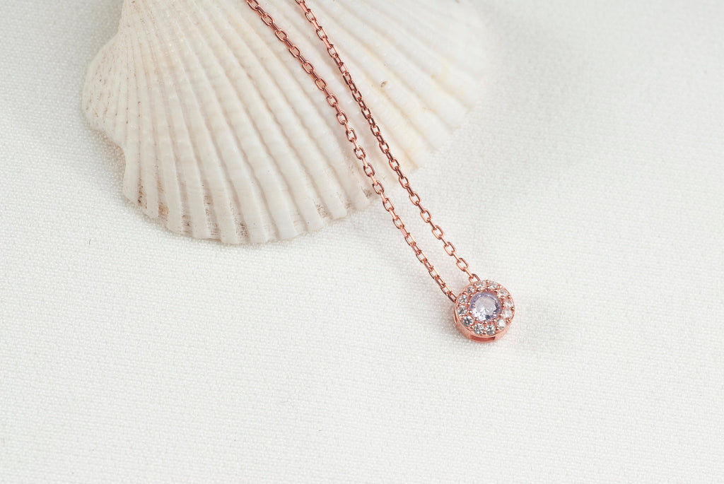 Personalized Family Birthstone Necklace • Sterling Silver