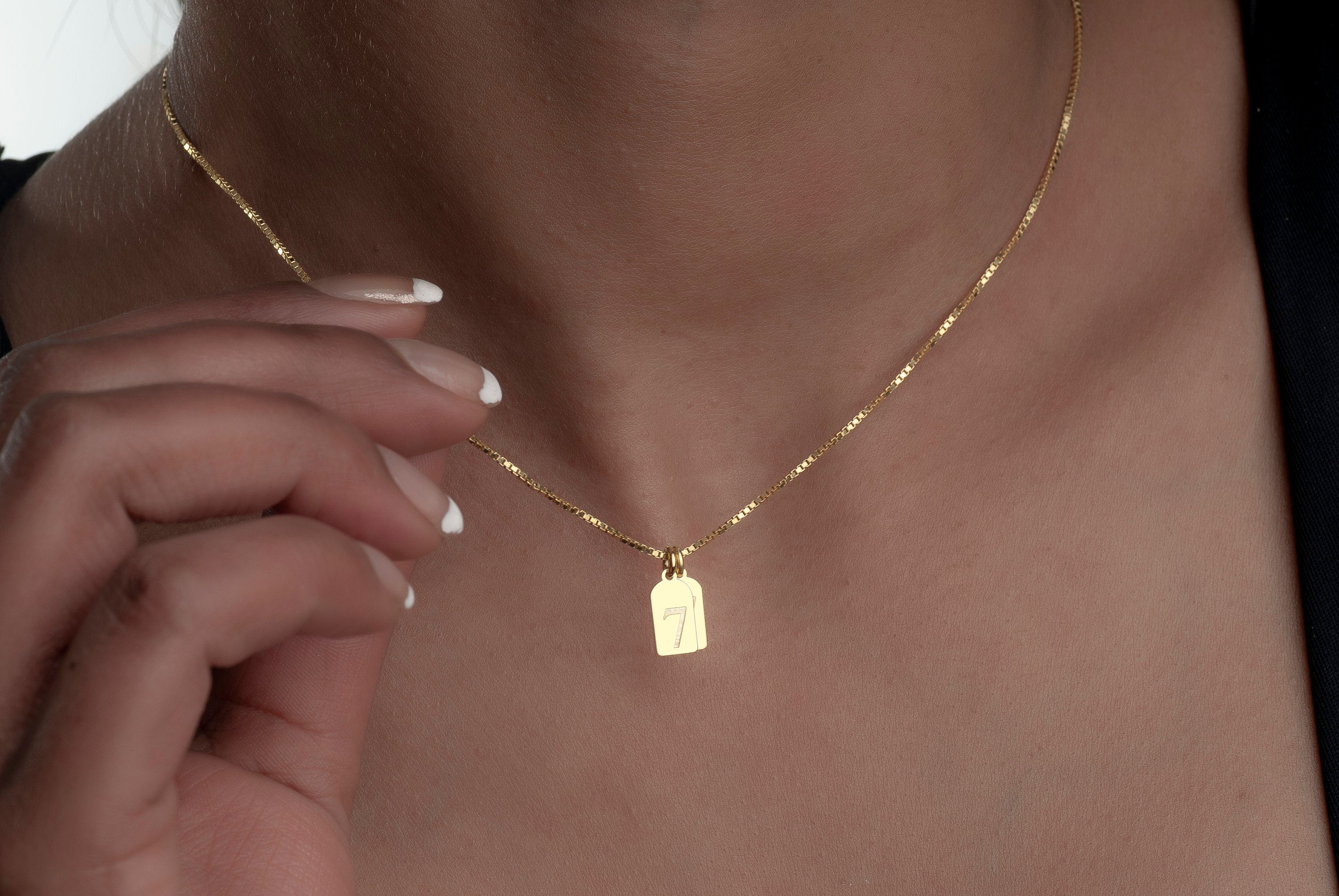 Gold Angel Number Necklace