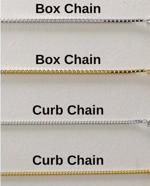 Gold Initial Tag Necklace