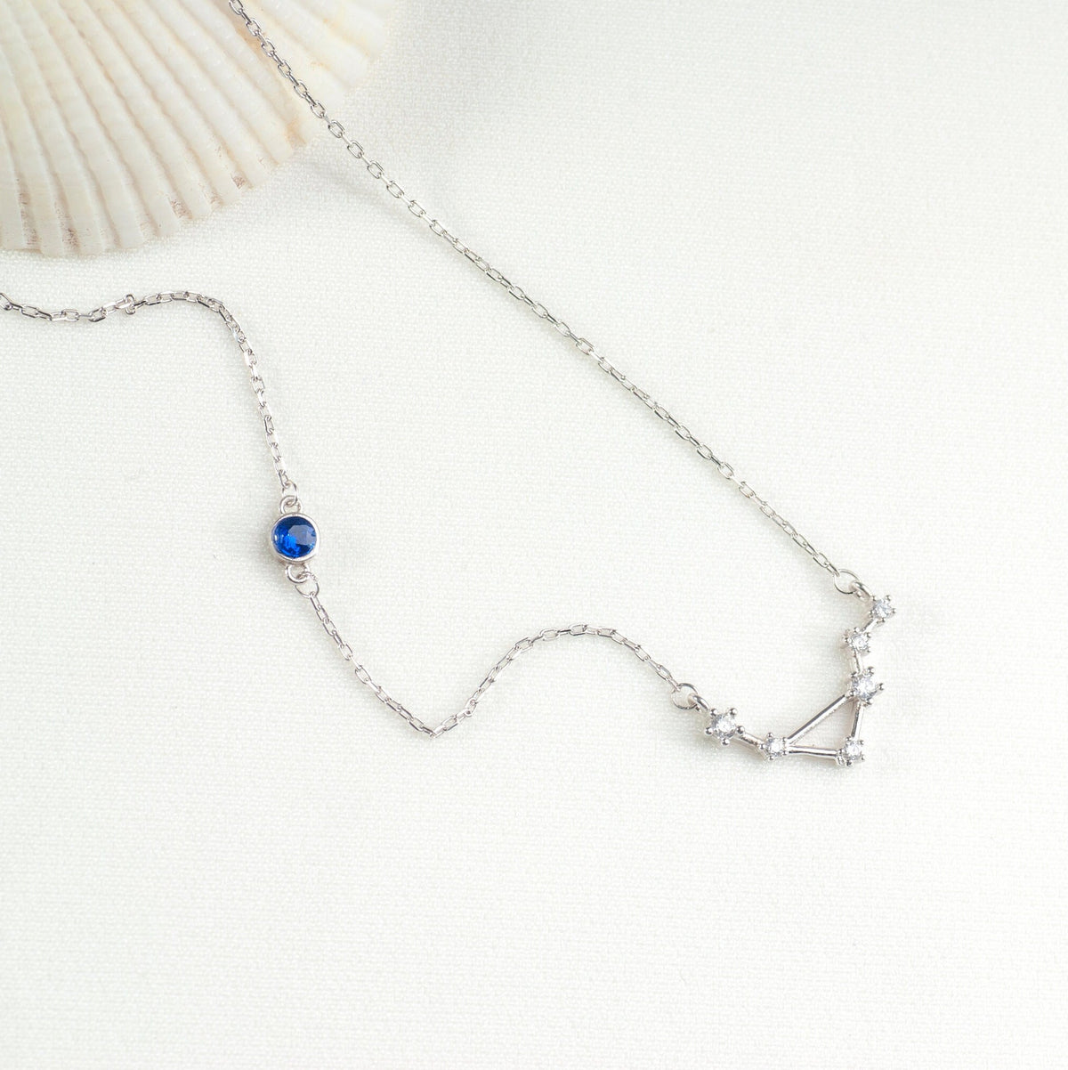 Personalized Birthstone Zodiac Necklace