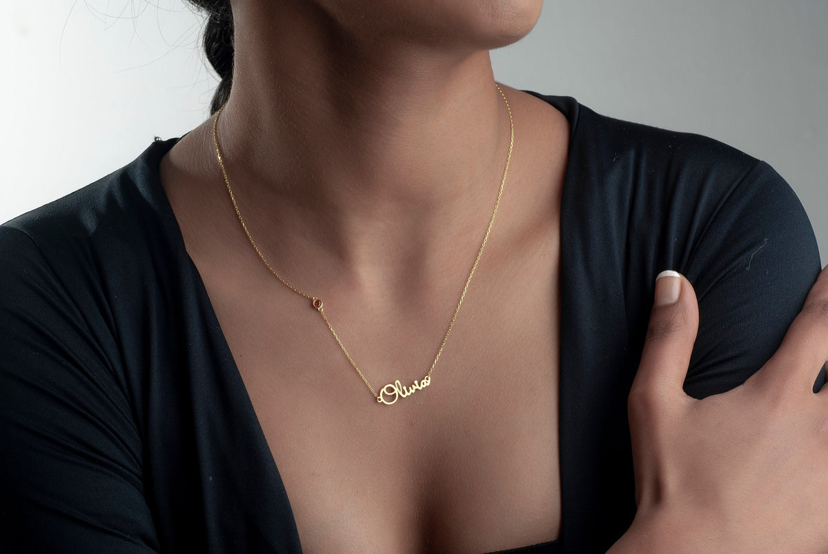 Gold Custom Name Necklace
