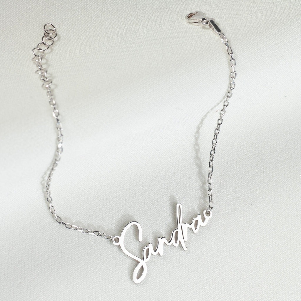 Custom Name Bracelet with Birthstone