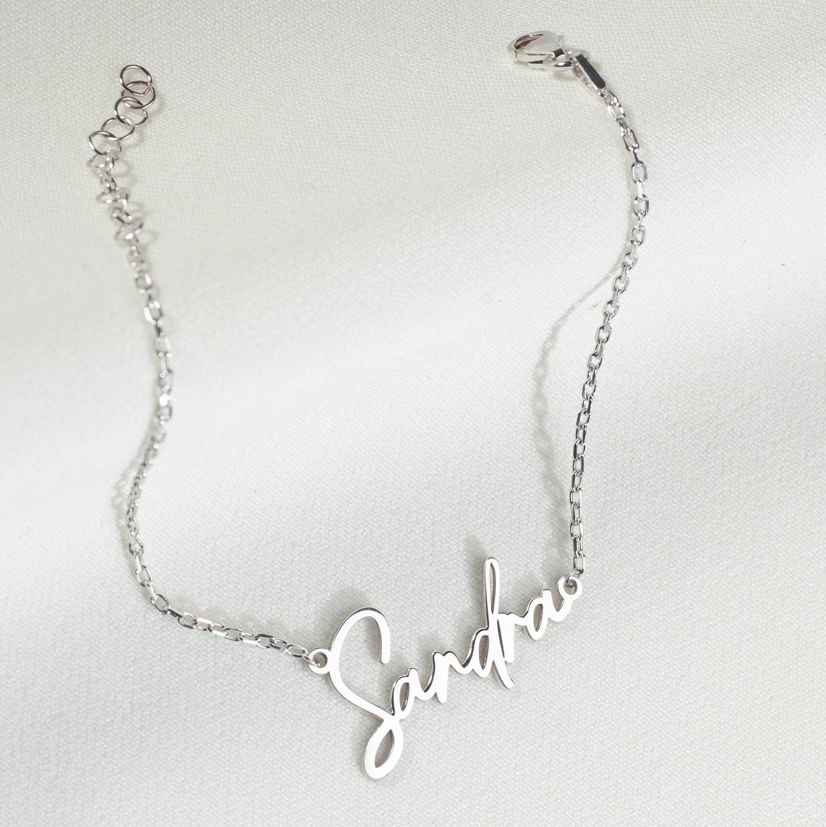 Custom Name Bracelet with Birthstone