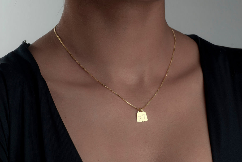 Gold Angel Number Necklace