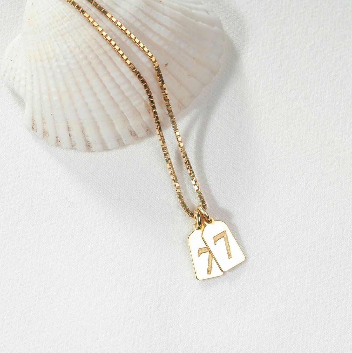 Gold Angel Number Necklace