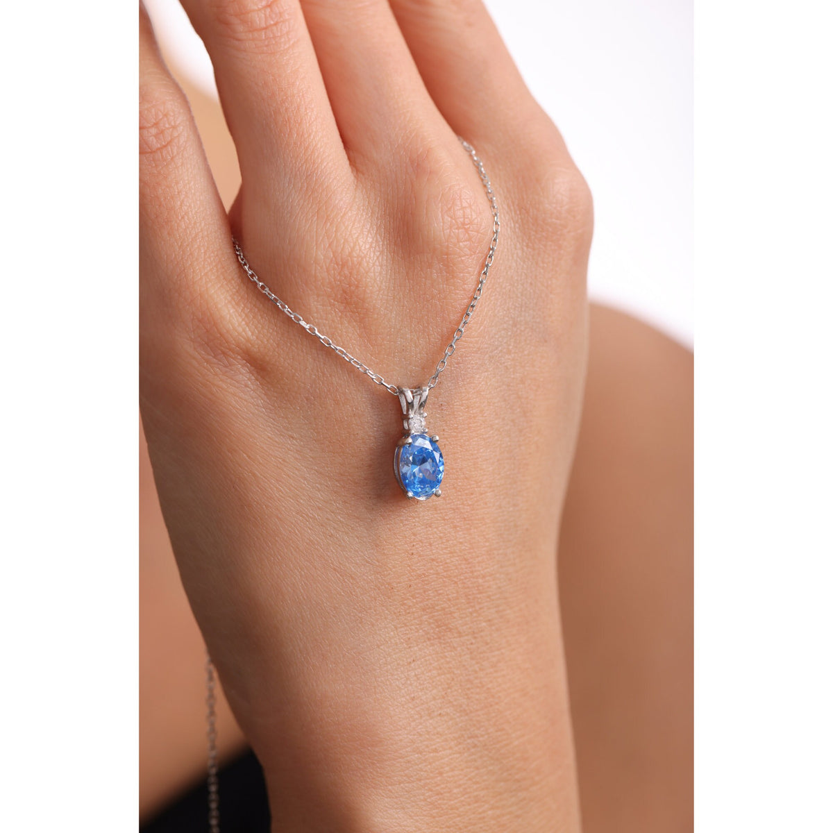 Blue Topaz Necklace