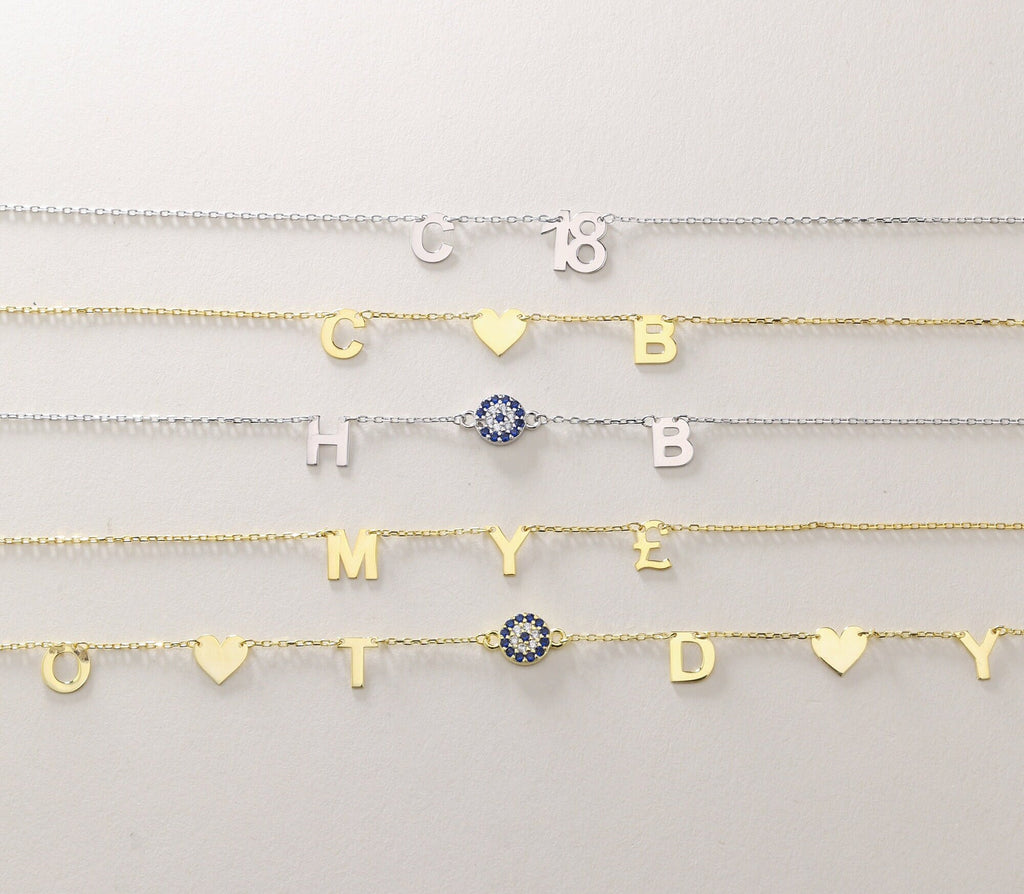 Sterling Silver Initial Necklace