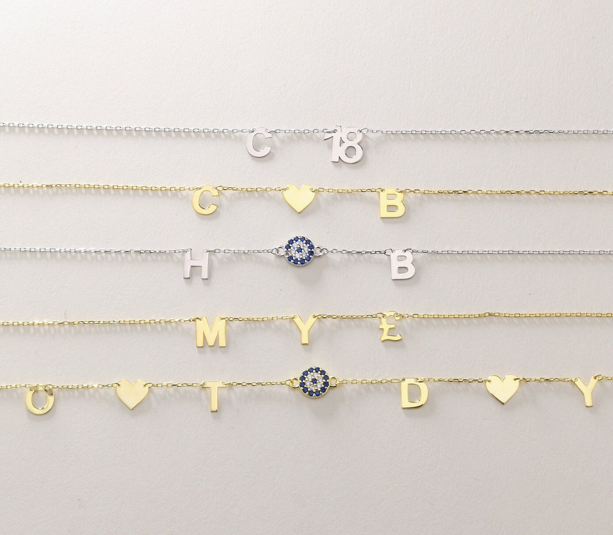 Sterling Silver Initial Necklace