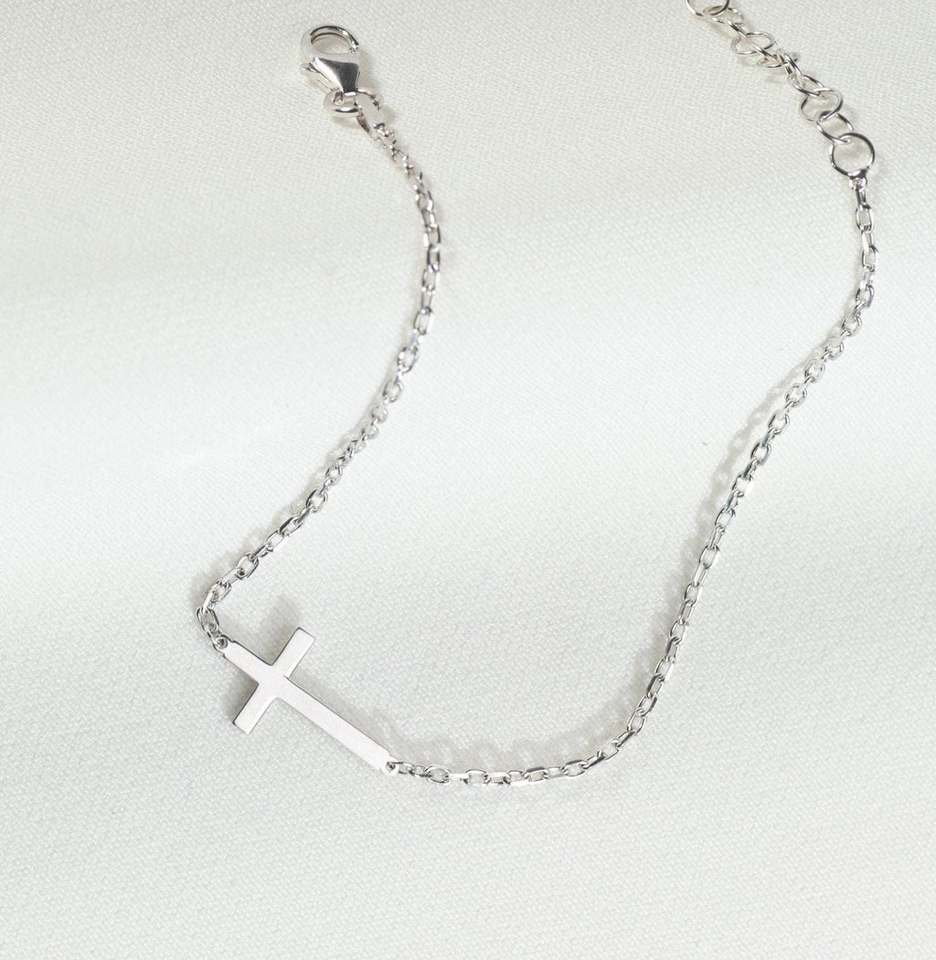 Handmade Gold Vermeil Cross Bracelet