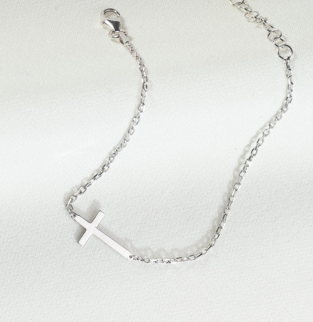 Handmade Gold Vermeil Cross Bracelet