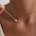 Handmade Sterling Silver Family Birthstone Necklace