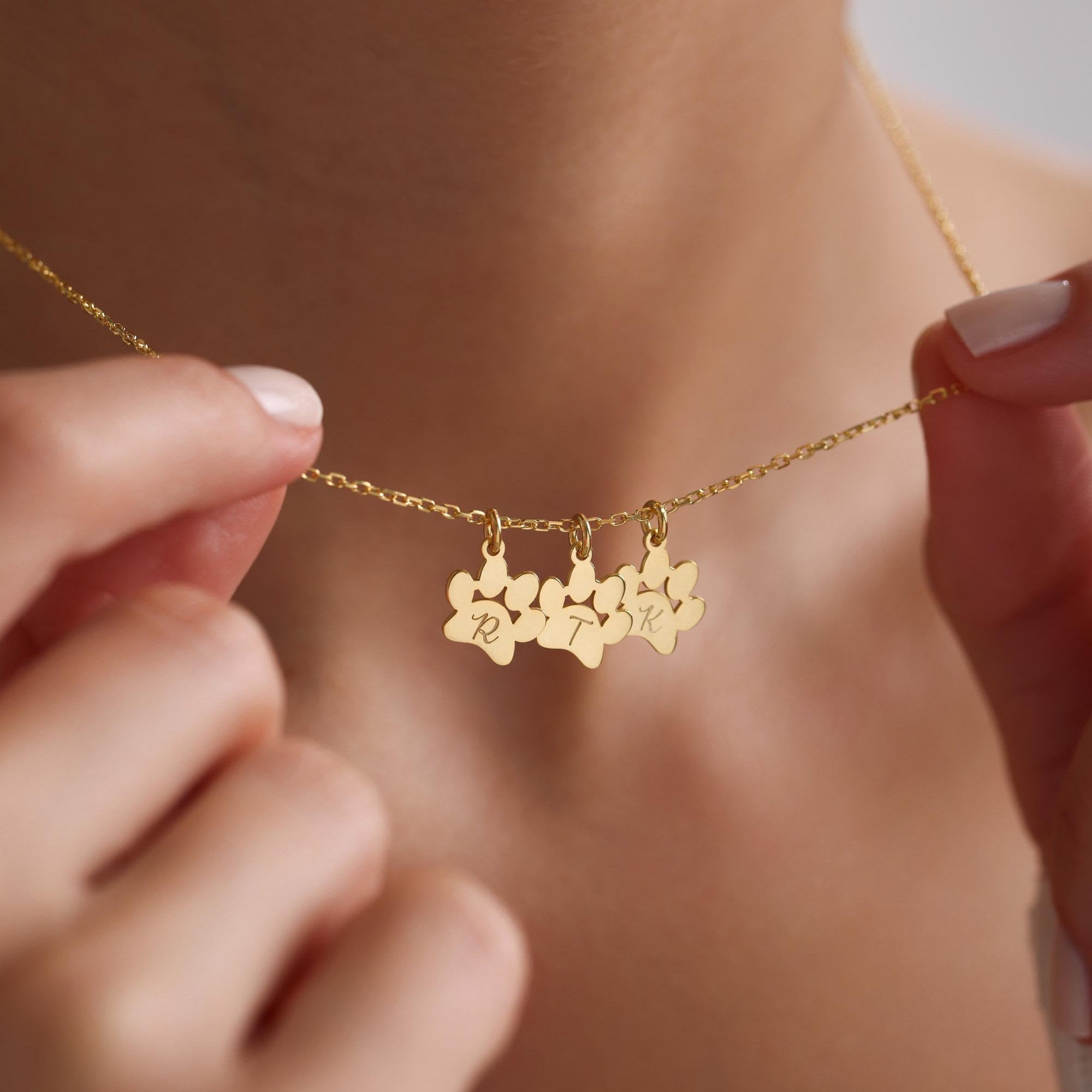 Personalized Pet Paw Necklace