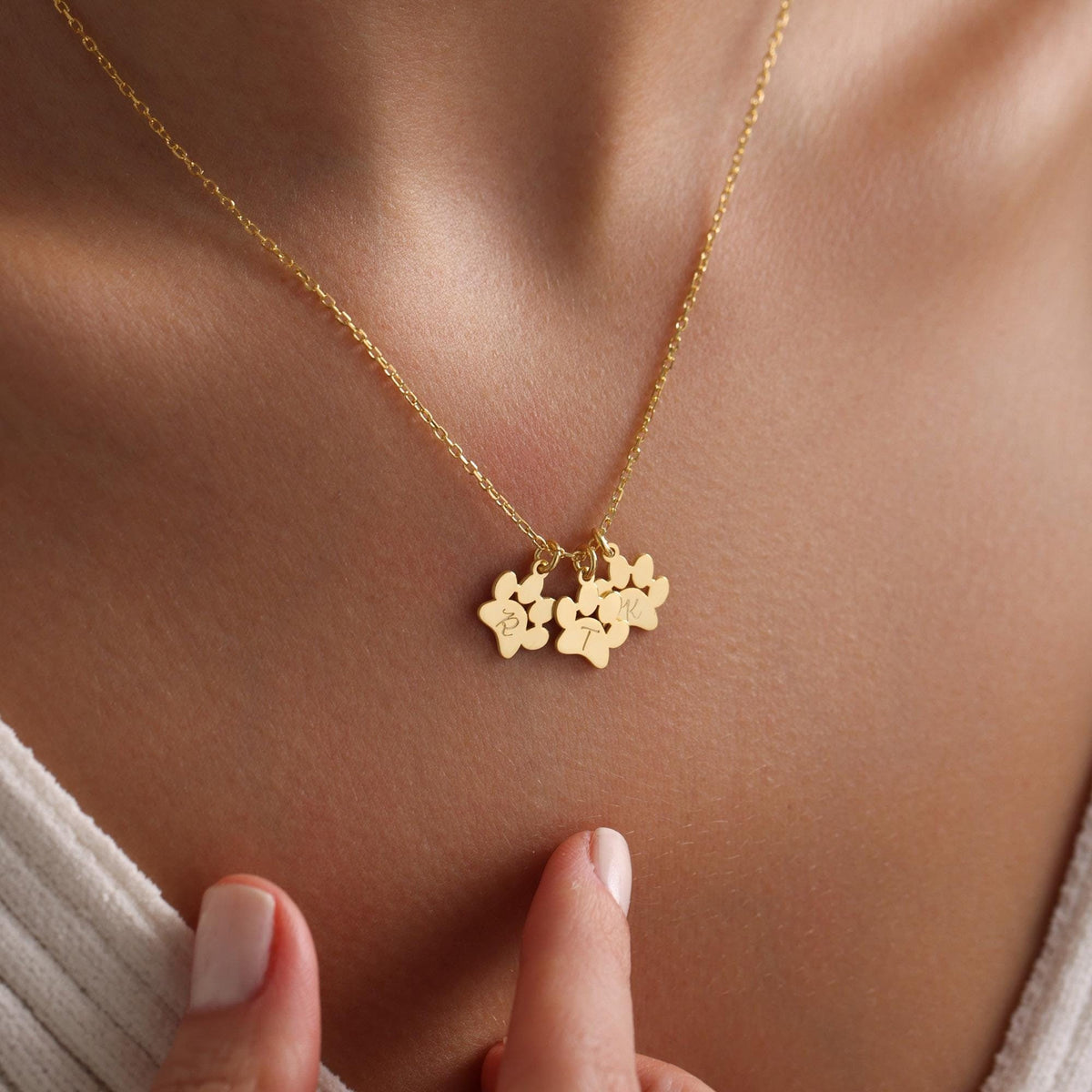 Personalized Pet Paw Necklace