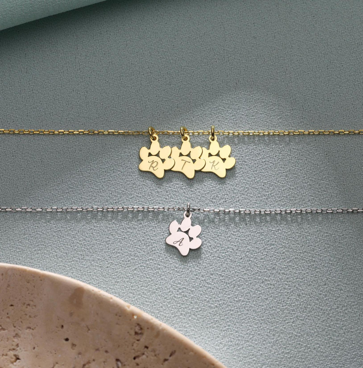 Personalized Pet Paw Necklace