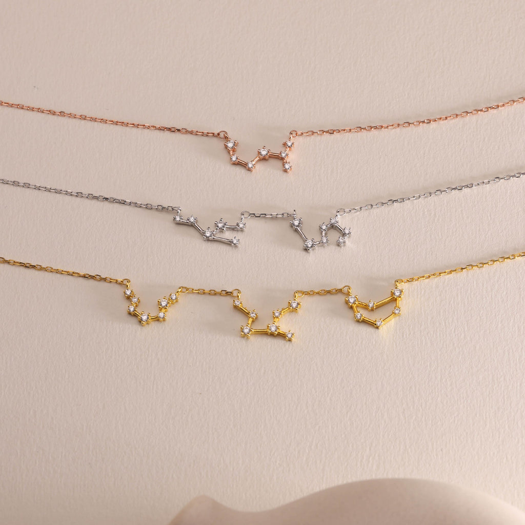 Sterling Silver Family Zodiac Necklace