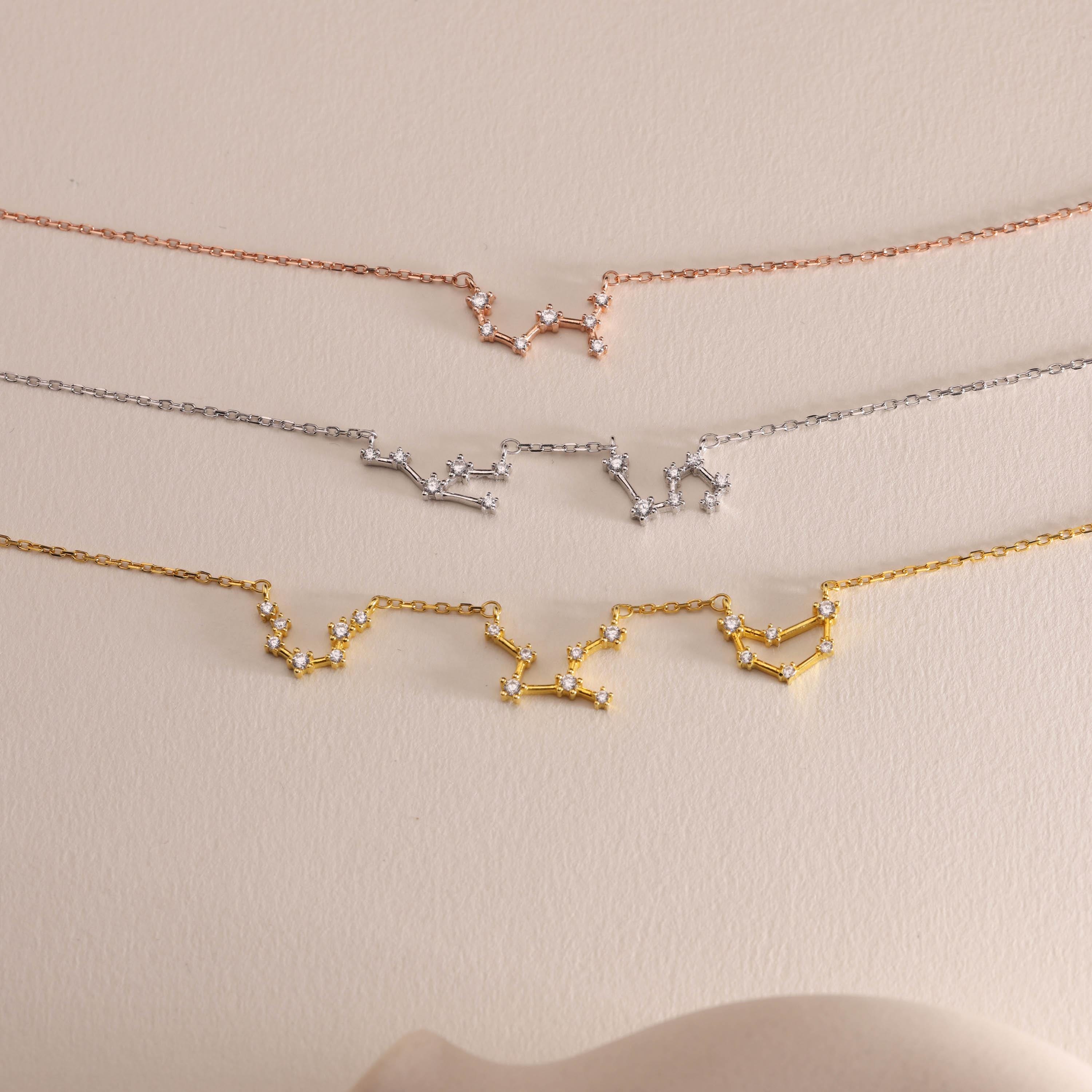 Sterling Silver Family Zodiac Necklace