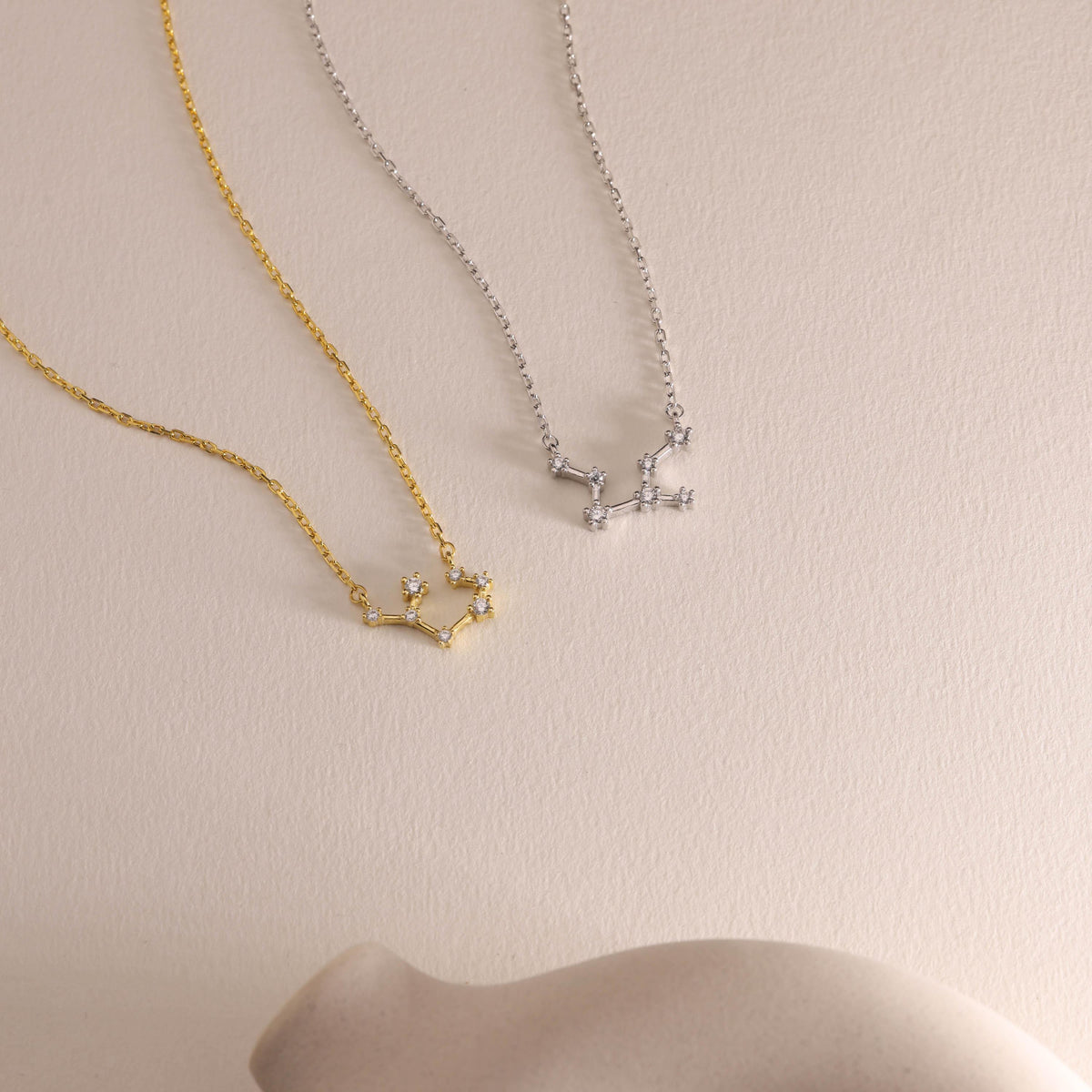 Sterling Silver Zodiac Constellation Necklace
