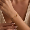 Personalized Zodiac Bracelet with Birthstone