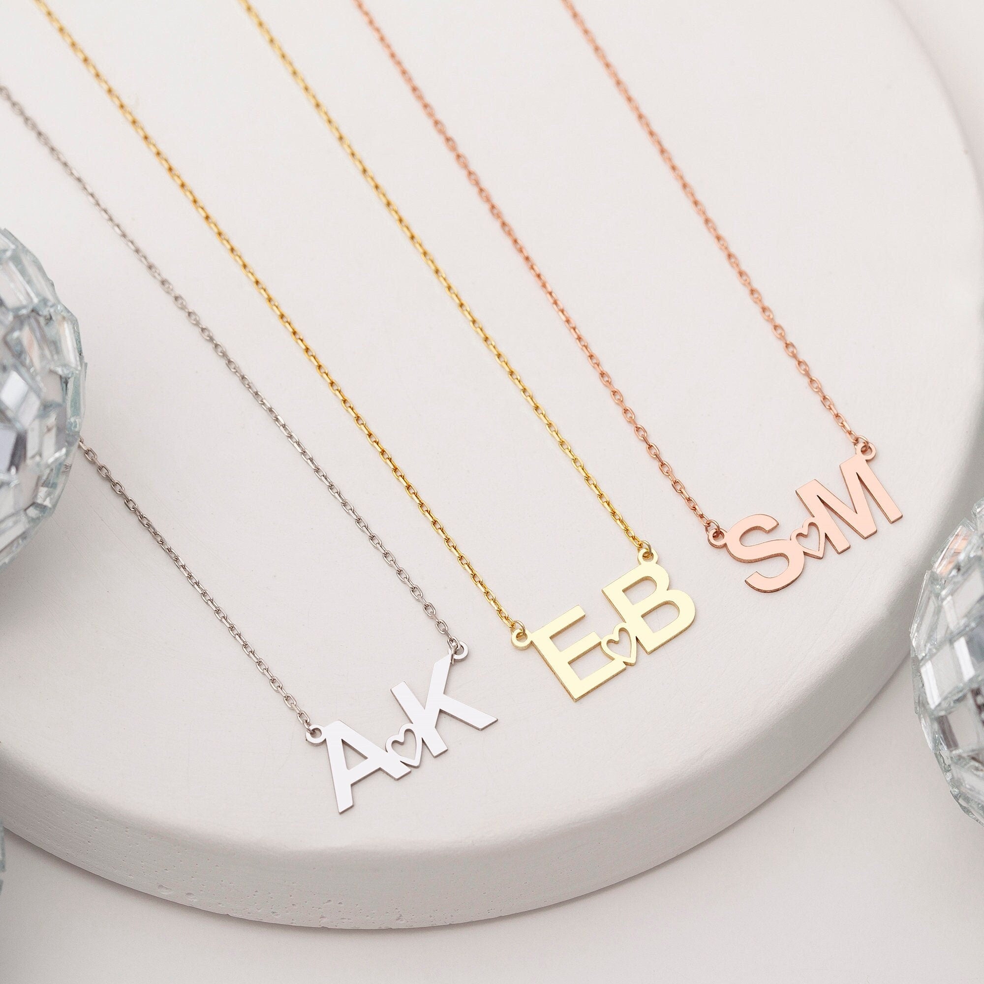 Personalized Sterling Silver Initial Necklace