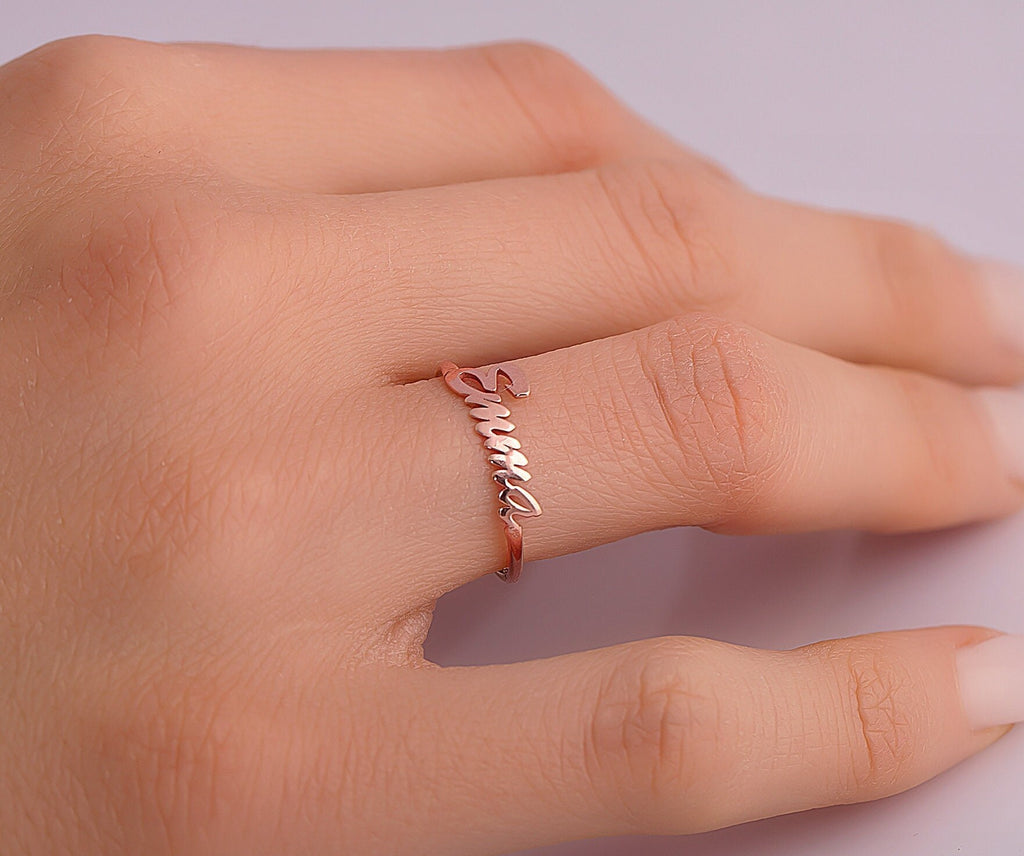 Personalized Sterling Silver Name Ring