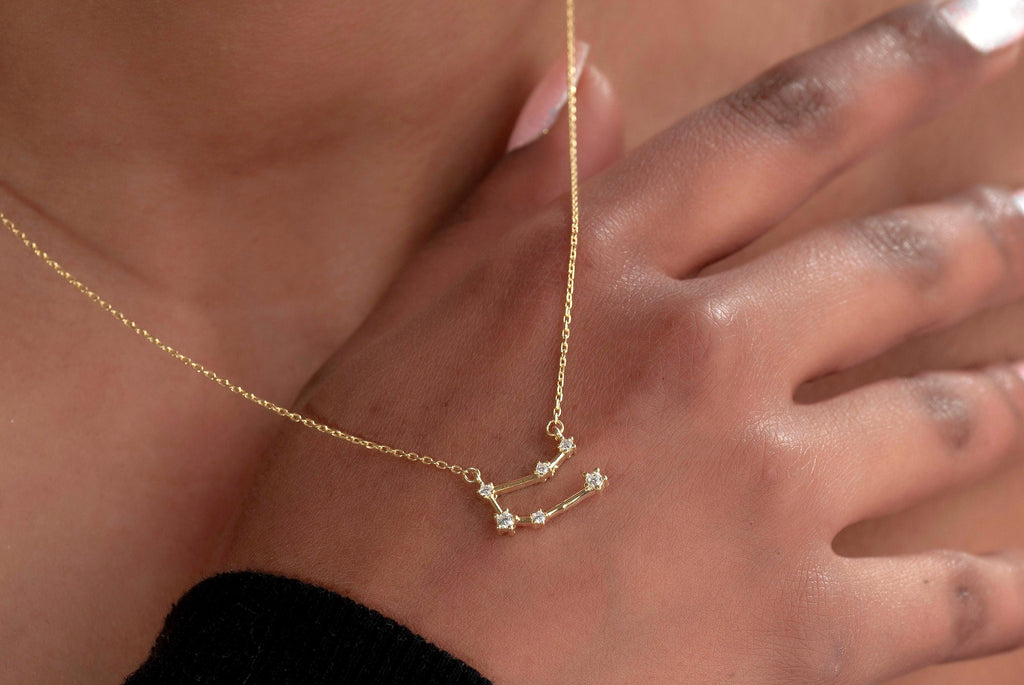 Zodiac Constellation Necklace detail