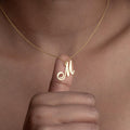Handmade Cursive Initial Necklace