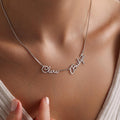 Personalized Sterling Silver Family Name Necklace