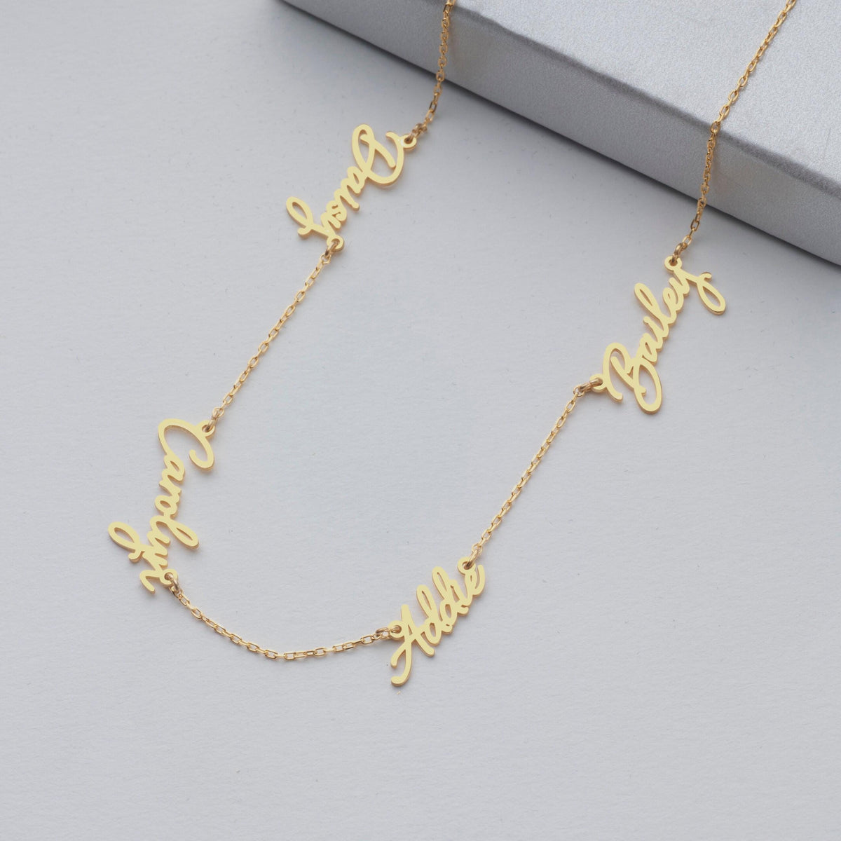 Custom Sterling Silver Family Name Necklace