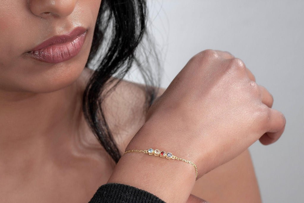 Gold Birthstone Bracelet