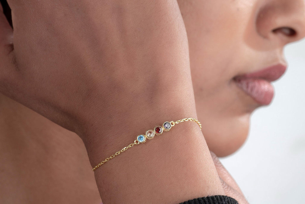 Gold Birthstone Bracelet
