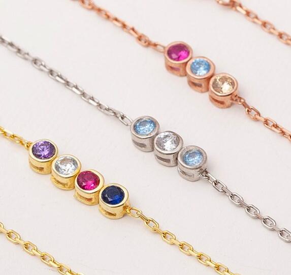 Gold Birthstone Bracelet