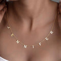 Sterling Silver Sideways Initial Necklace
