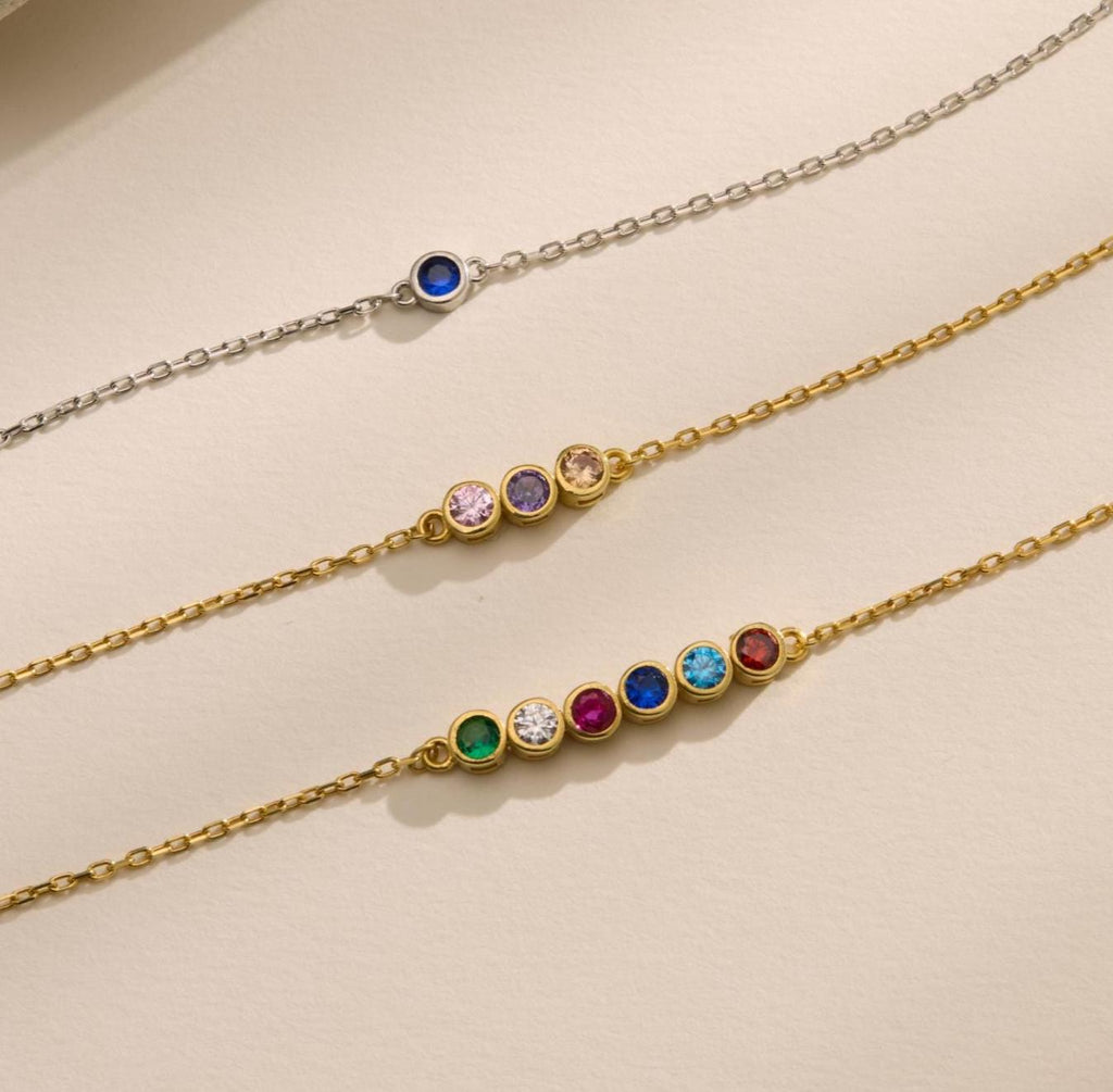 Personalized Family Birthstone Bracelet
