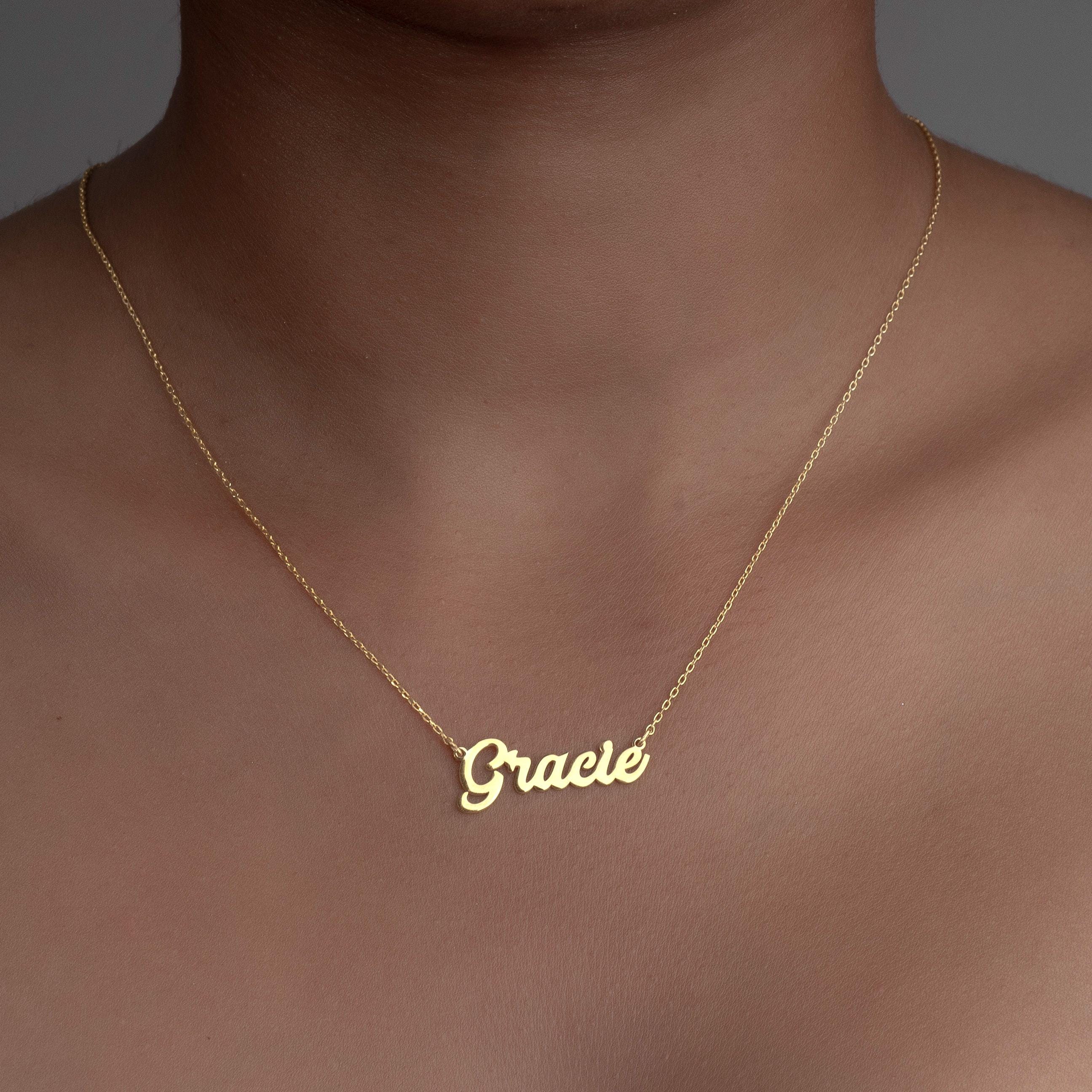 Custom Sterling Silver Family Name Necklace