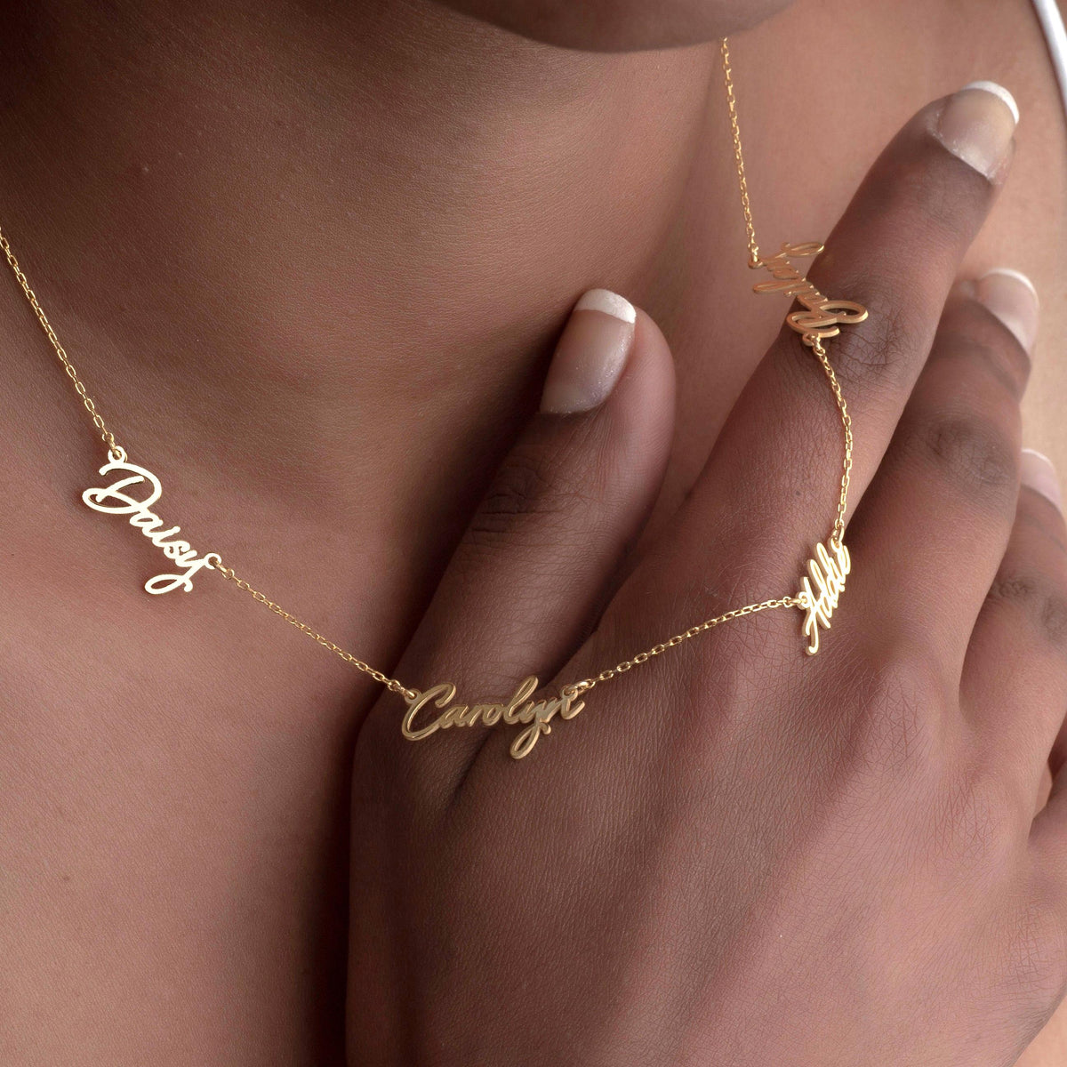 Custom Sterling Silver Family Name Necklace