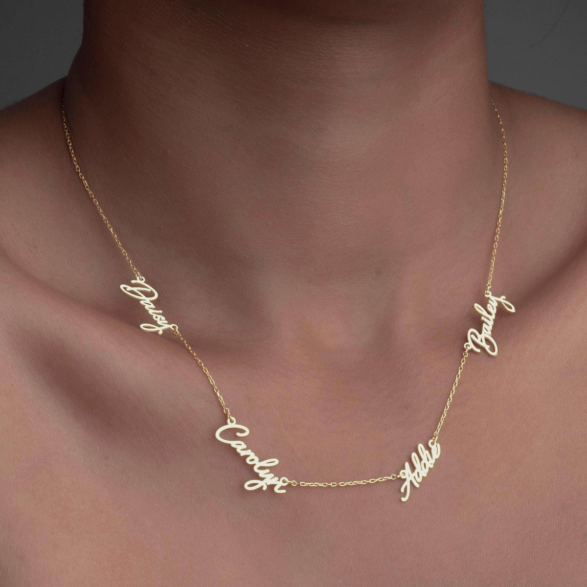 Custom Sterling Silver Family Name Necklace