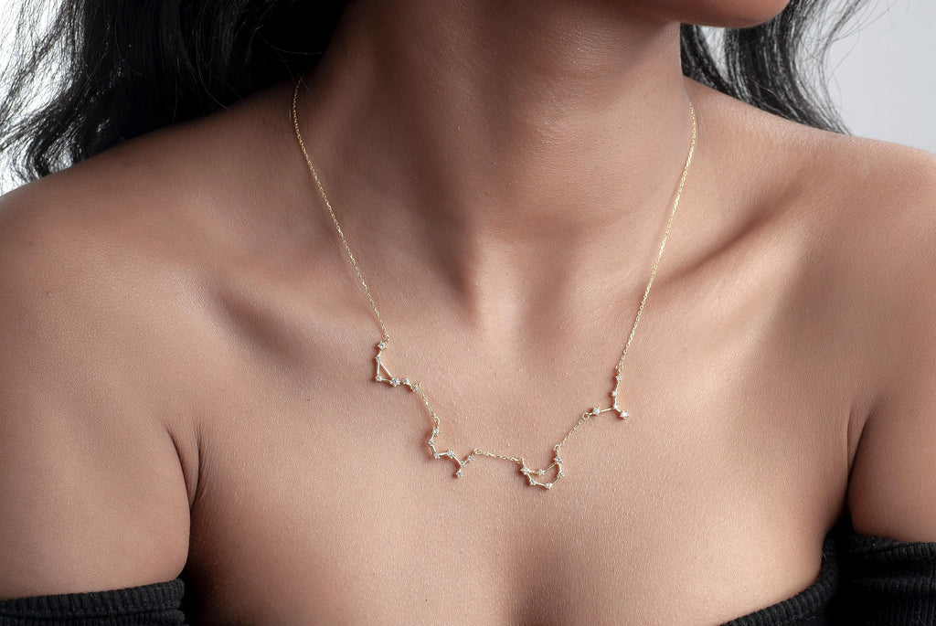 Sterling Silver Zodiac Constellation Family Necklace