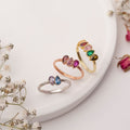 Handmade Sterling Silver Family Birthstone Ring