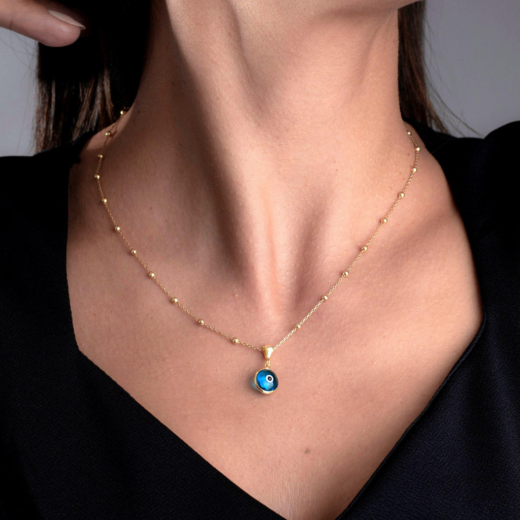 Blue Evil Eye Necklace