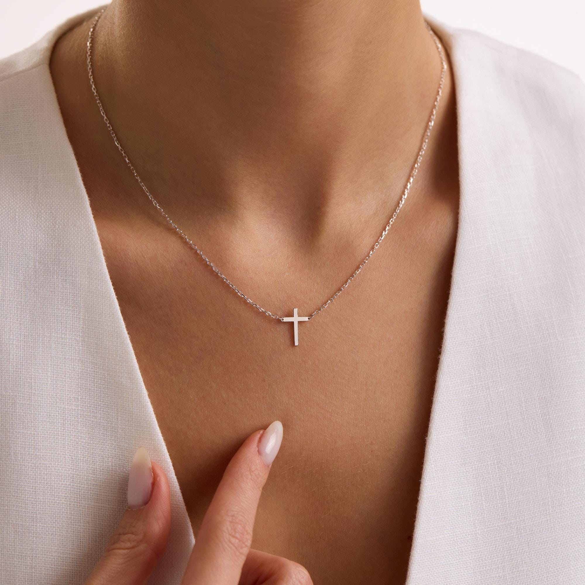 Sterling Silver Cross Necklace