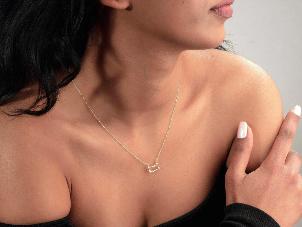 Zodiac Constellation Necklace in sterling silver