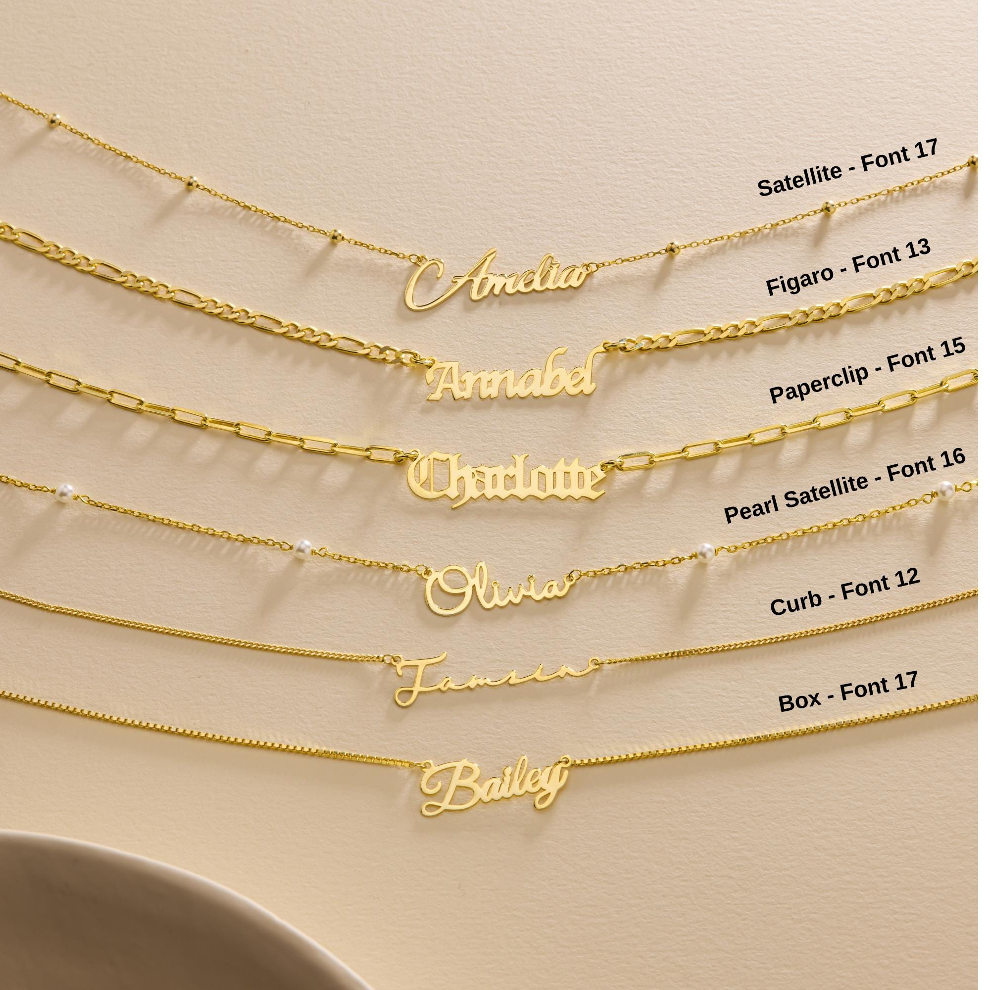 Custom Gold Name Necklace