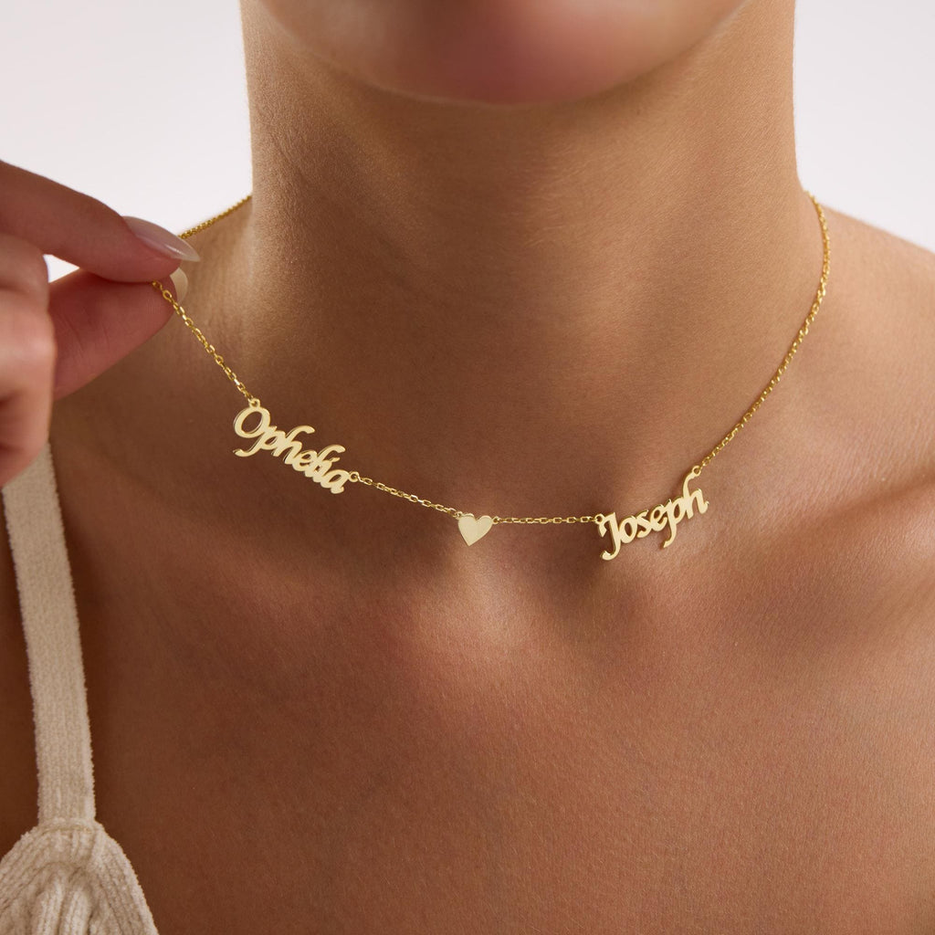 Family Name Necklace • Gift for Mom • Personalized Silver Jewelry • Custom