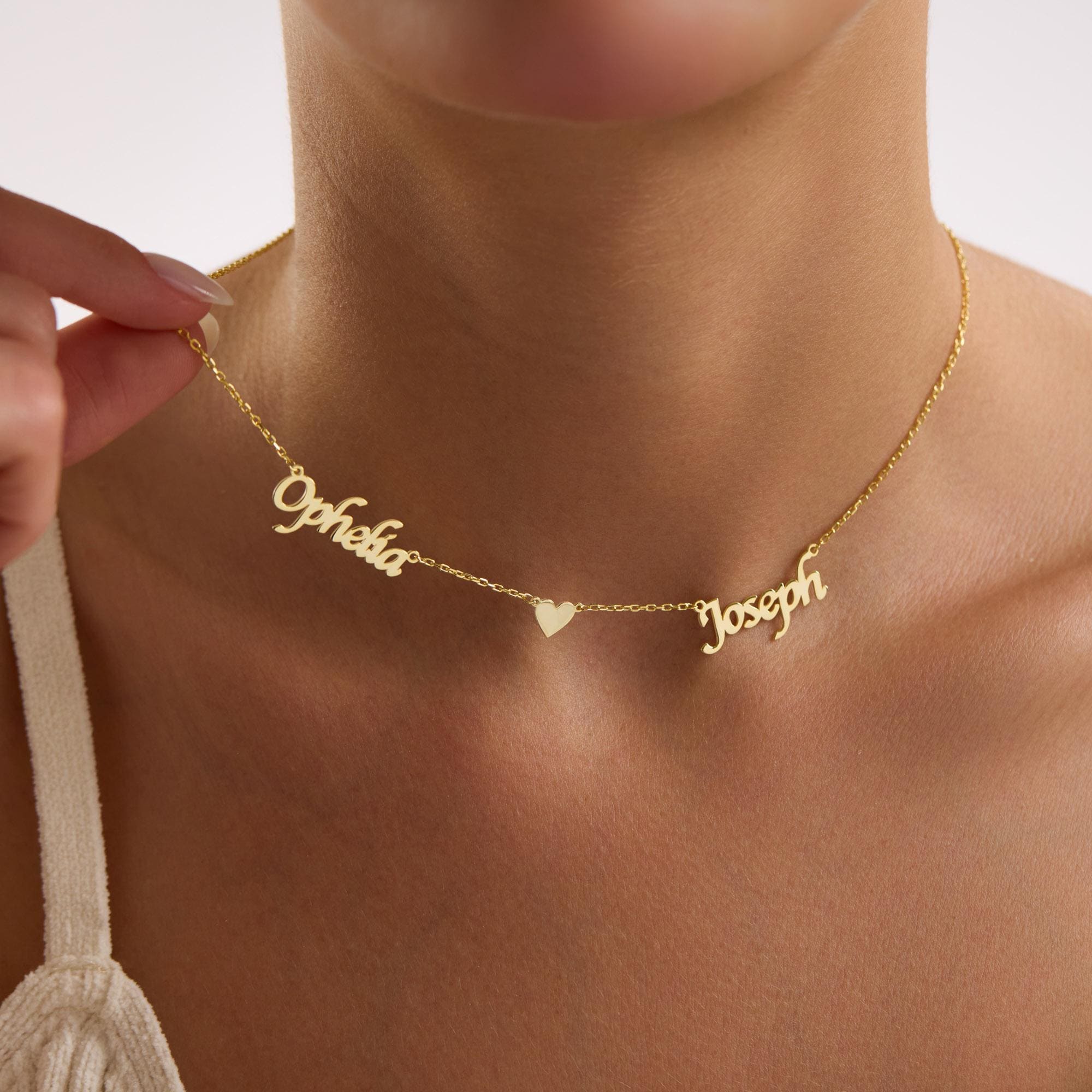 Family Name Necklace • Gift for Mom • Personalized Silver Jewelry • Custom