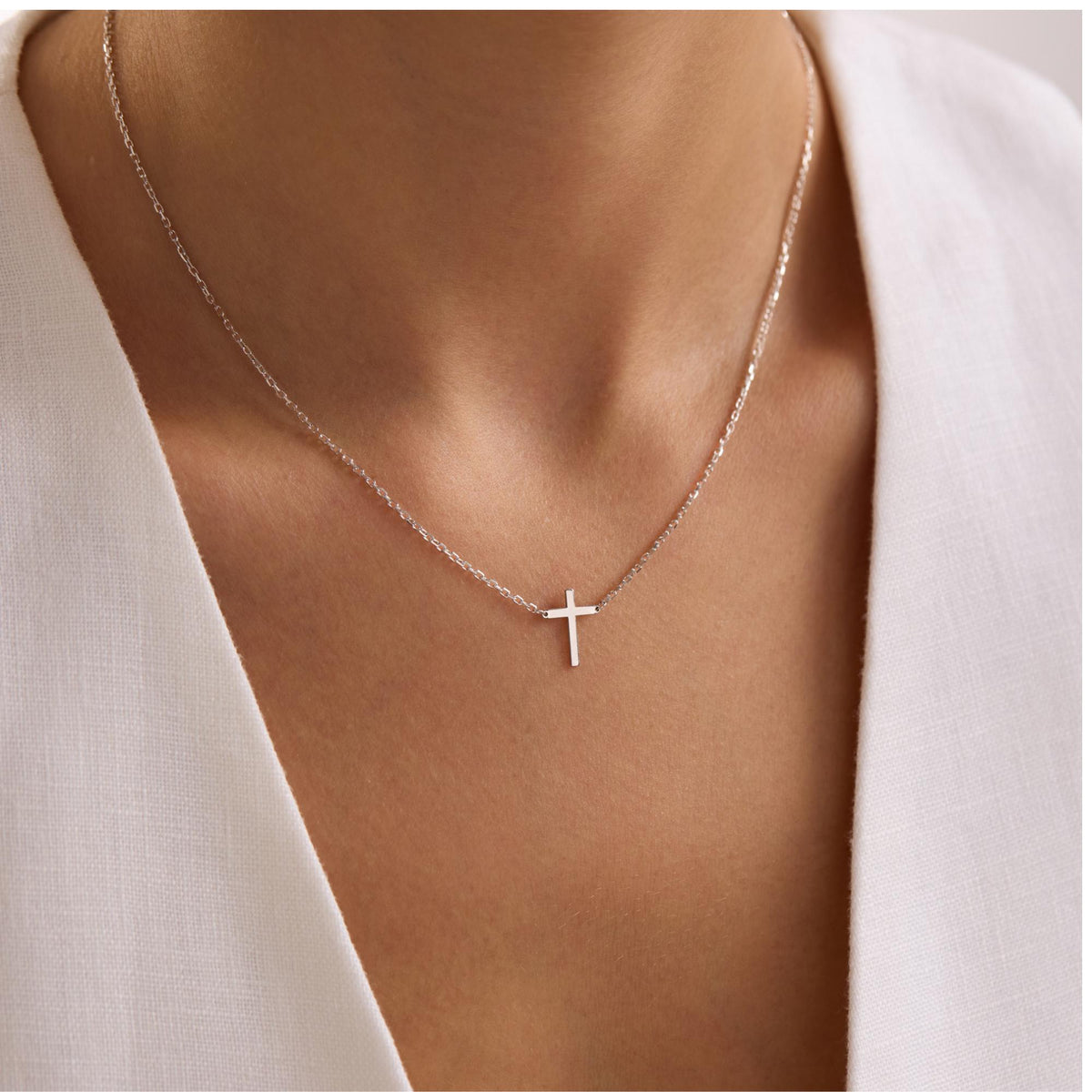 Sterling Silver Cross Necklace