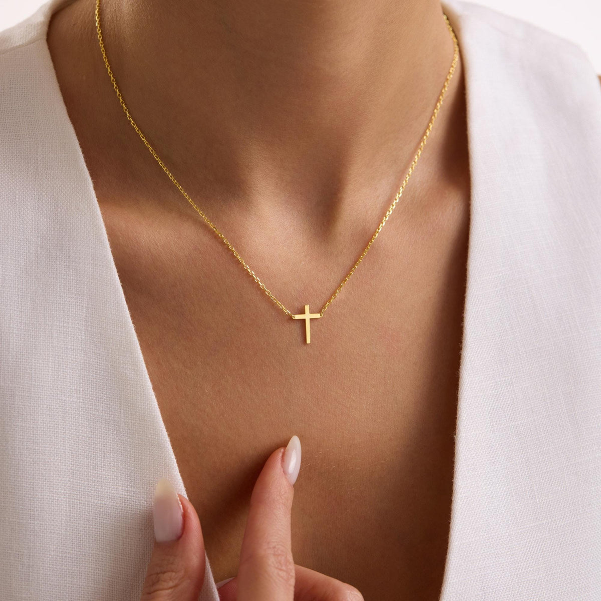 Sterling Silver Cross Necklace