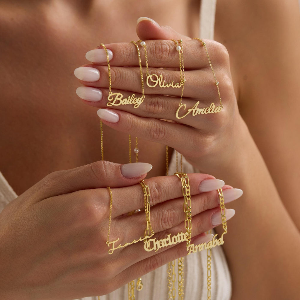 Custom Gold Name Necklace
